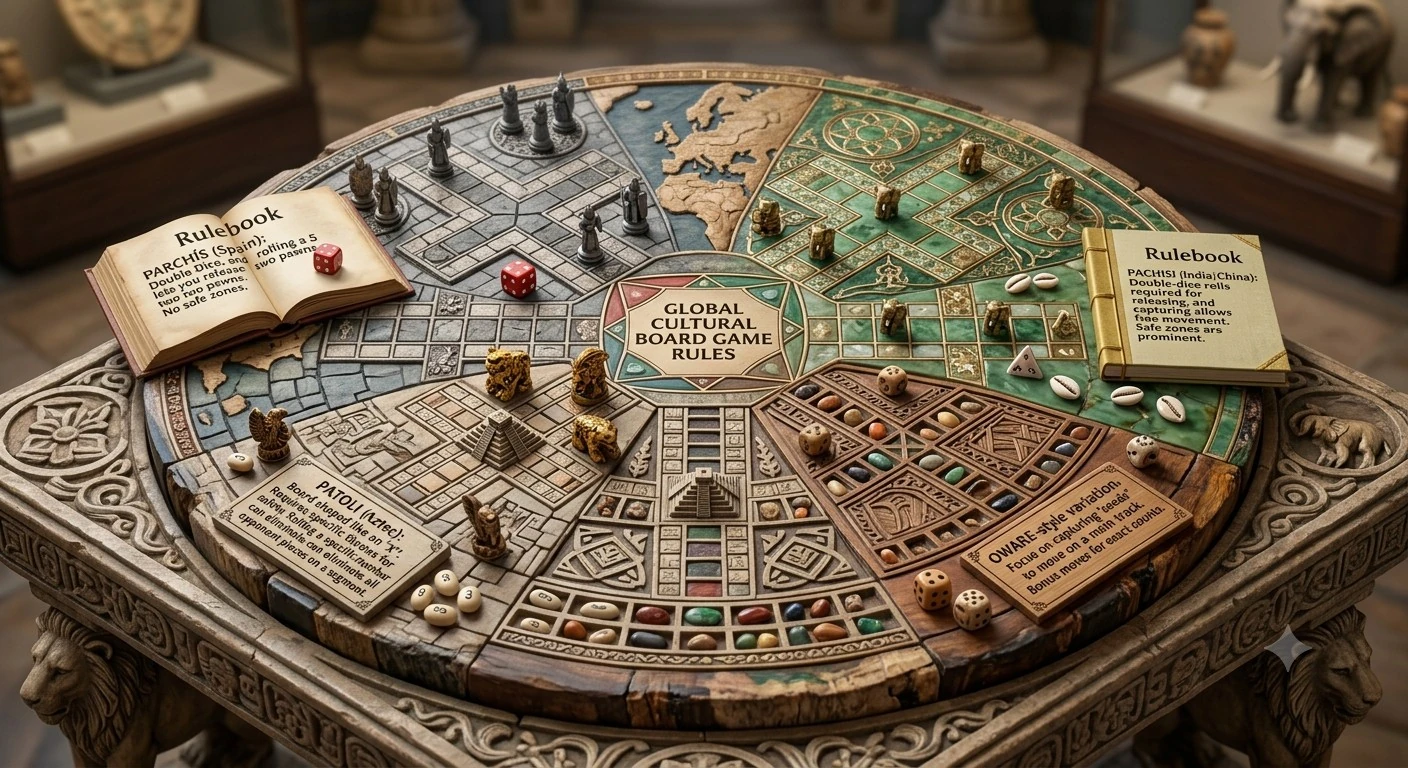 Cultural Differences in Board Game Rules Worldwide